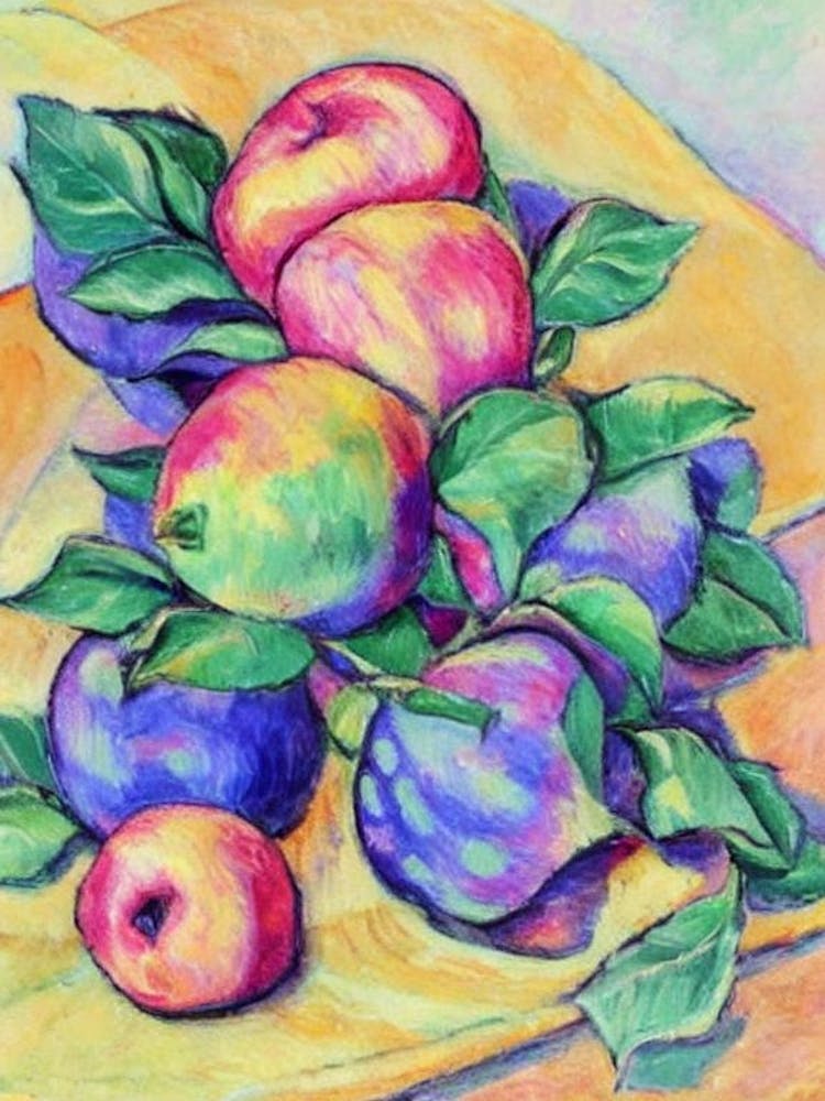 Rose Apple 1 Vintage Sketch Fruit