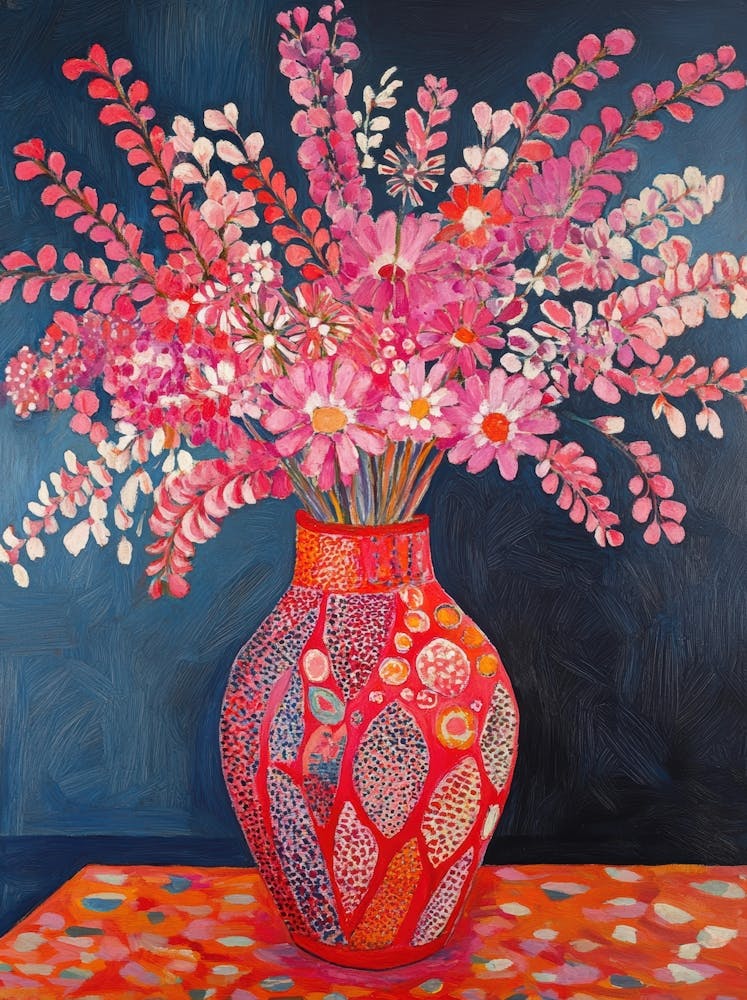 Rosa Blumen In Einer Vase 16