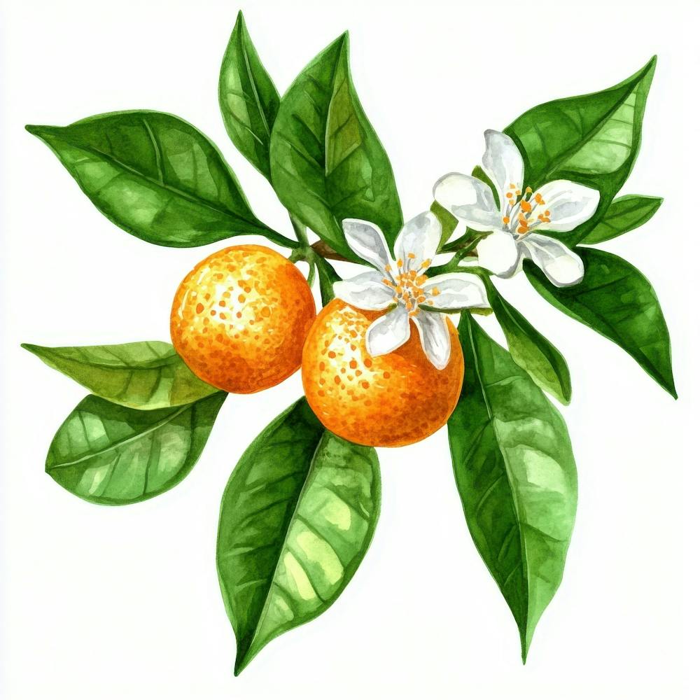 Oranges And Flowers 1