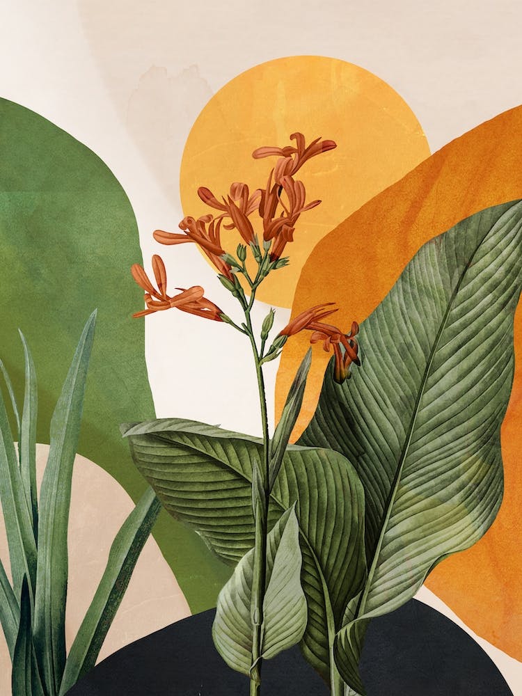 Tropical Summer Abstract Art 2