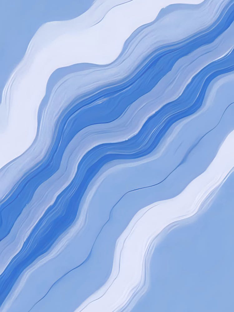 Vague Ondulée Bleue Abstraite