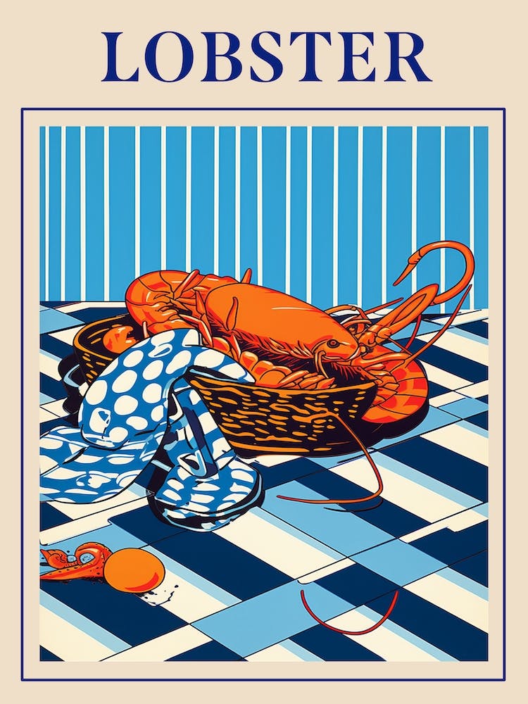 Lobster 2 Seafood Poster