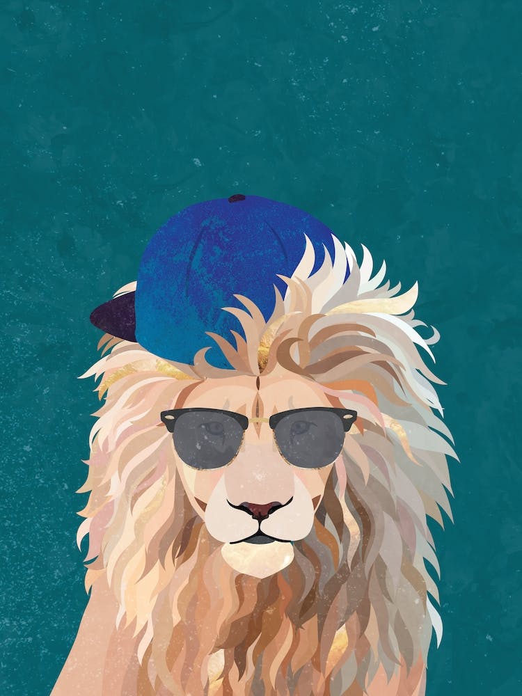 Lion In Sunglasses 1