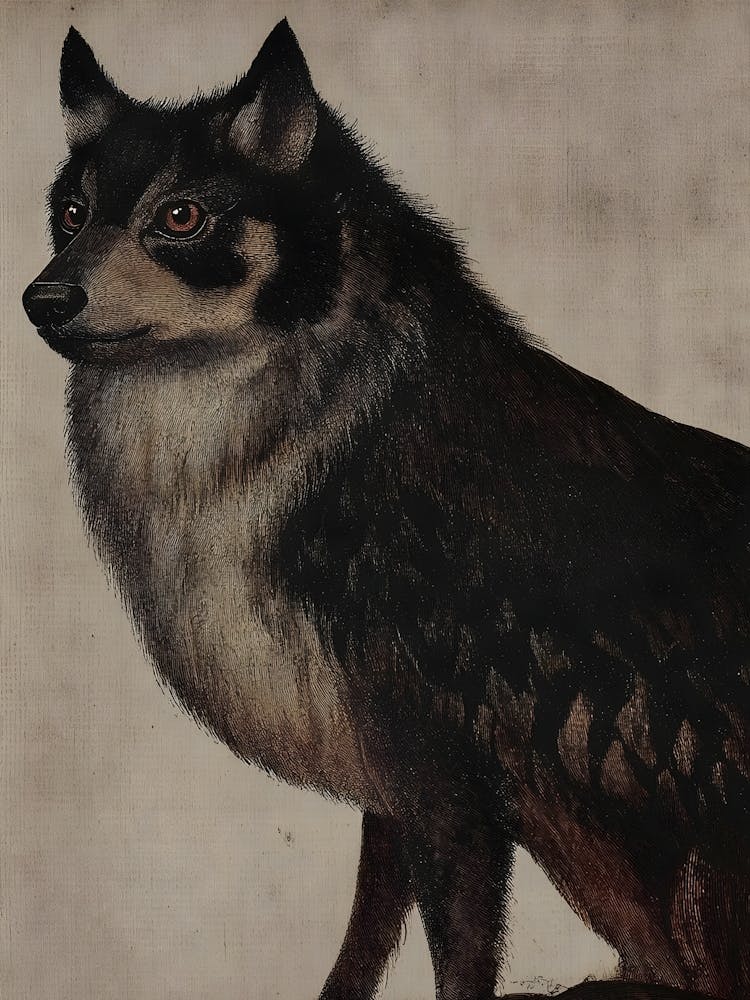 Dark Gothic Wolf
