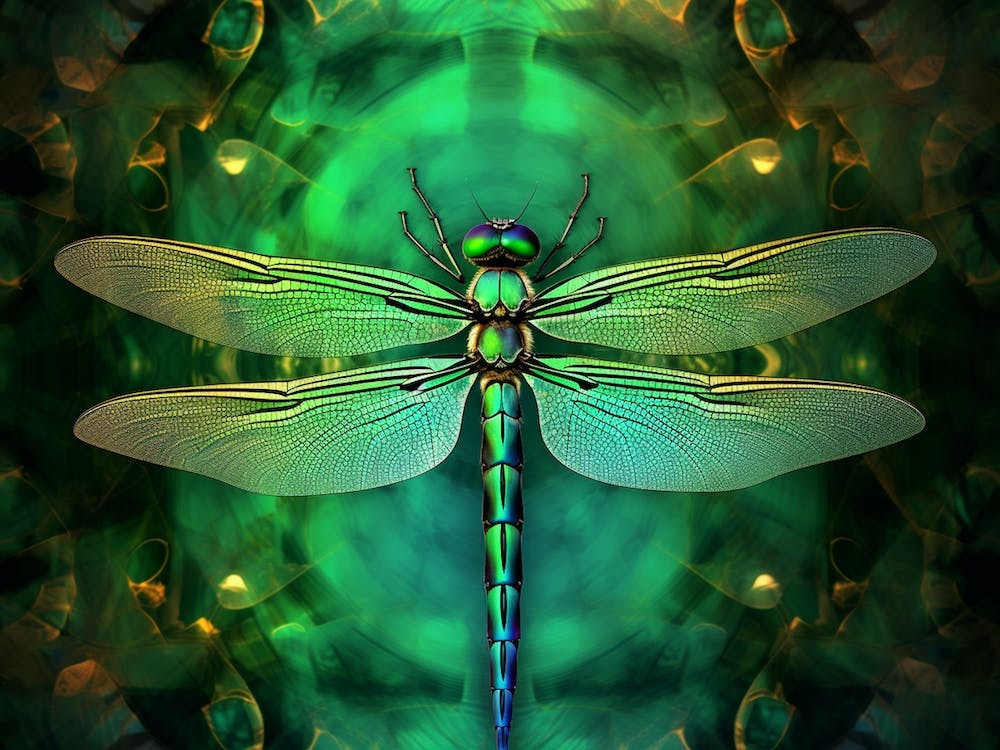 Dragonfly Common Green Darner Anax Juni Illustration 3