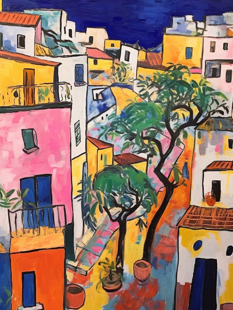 Catania Italy 3 Fauvist Painting