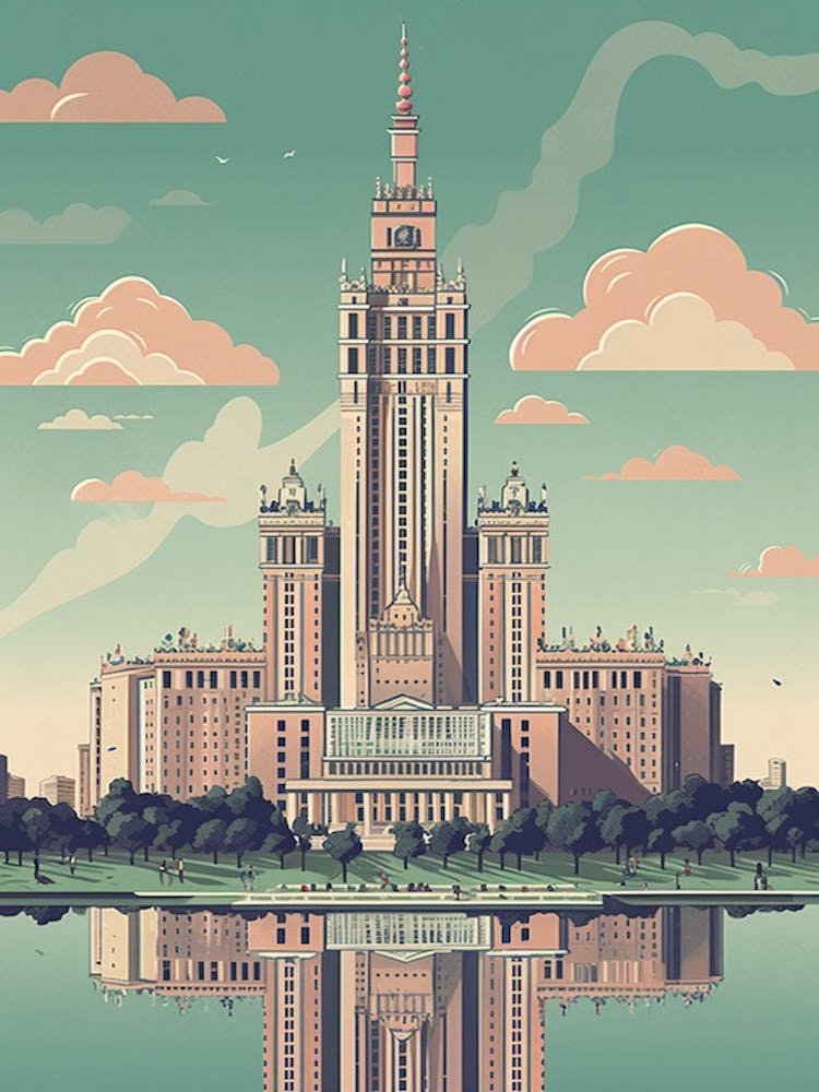 Palace Of Culture And Science, Warsaw Poland