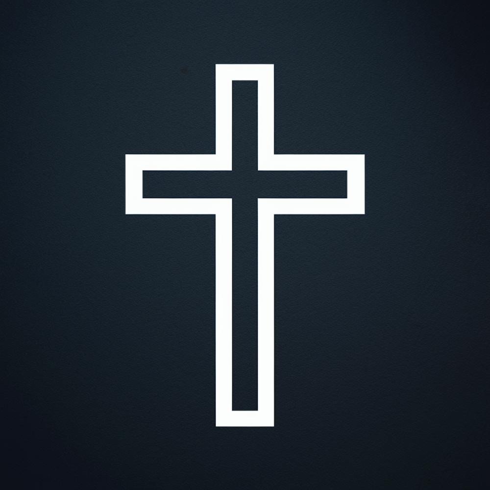 Christliches Kreuz, minimalistischer Stil