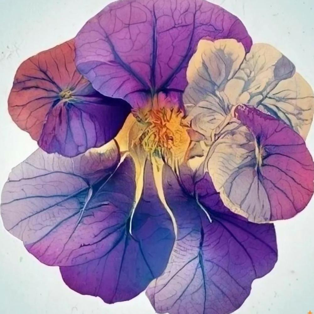 Purple Pansy Flower