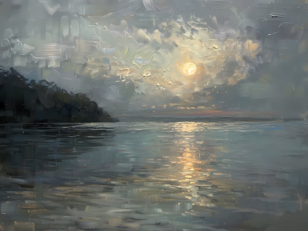 Coucher de Soleil Sur le Lac 6