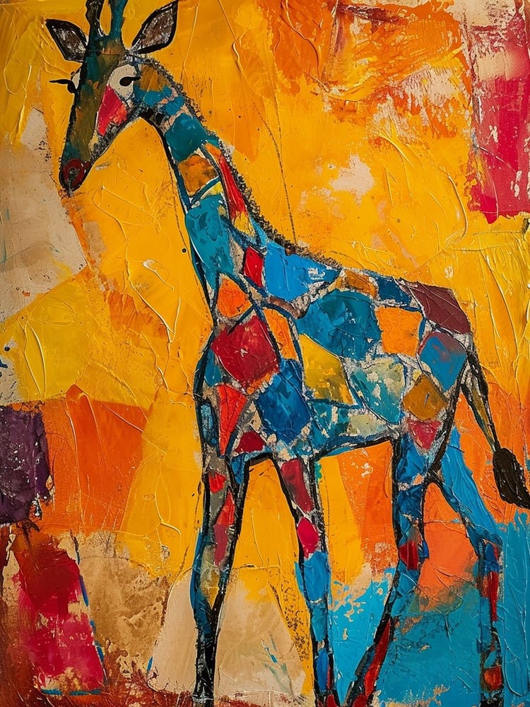 Mixed Media Giraffe