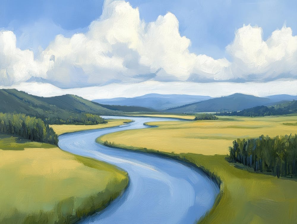 River In Yellowstone