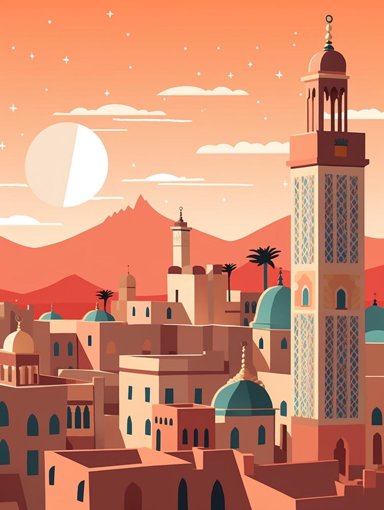 Morocco 2 Travel Illustration