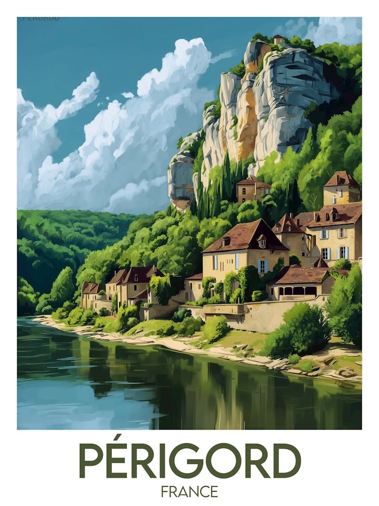 Affiche de voyage Périgord