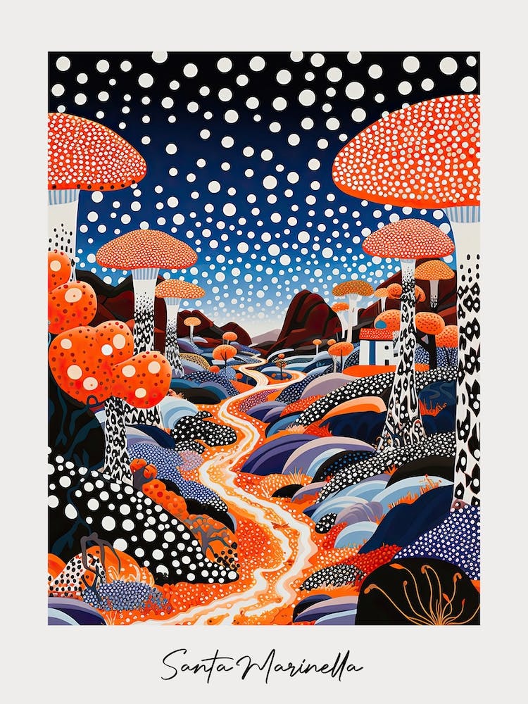 Poster Of Santa Marinella, Italy, Illustration In The Style Of Pop Art 4