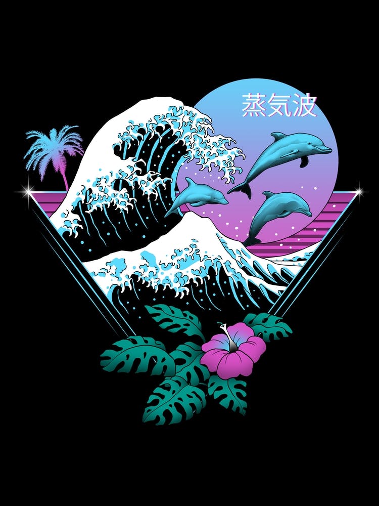Dauphins et Vagues