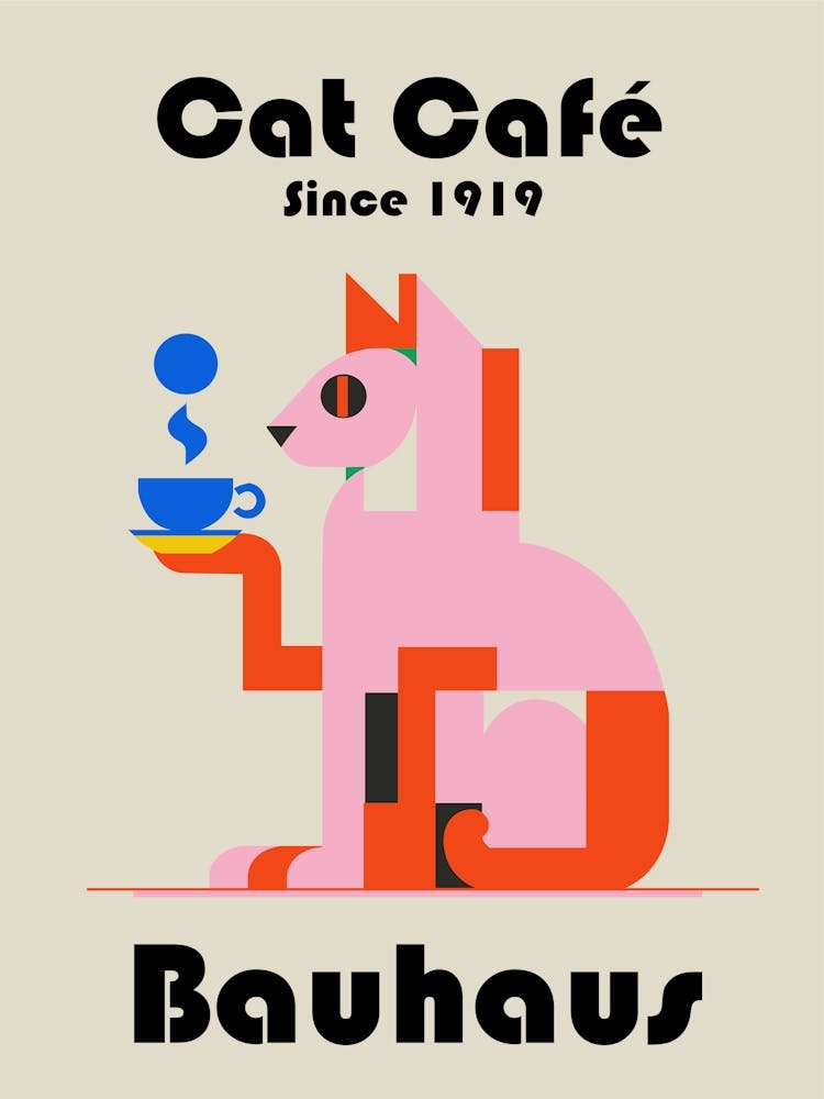 Cat Cafe Since 1919 Bauhaus
