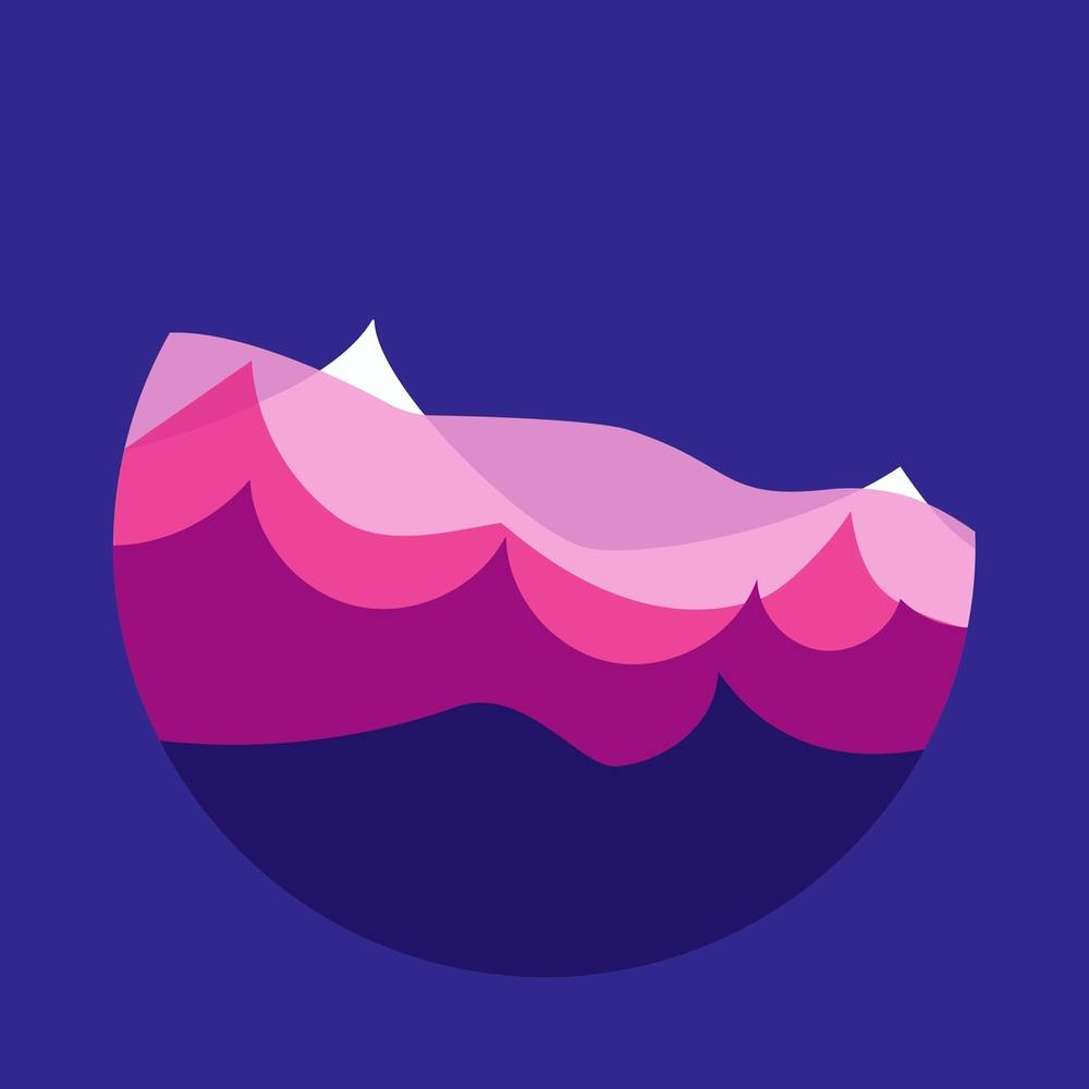 Pink And Purple Waves