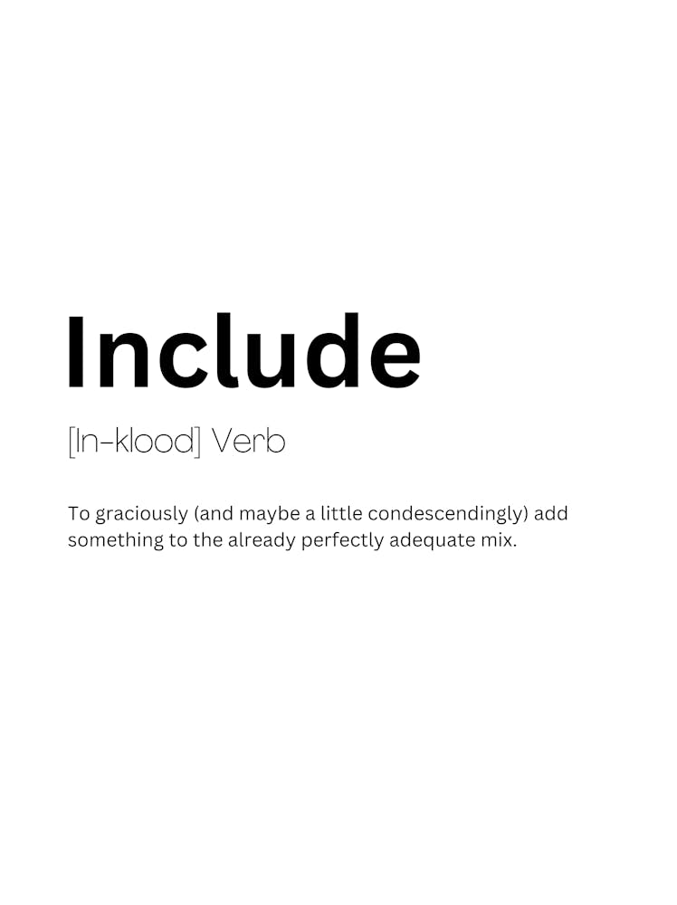 Include Definition Meaning 1