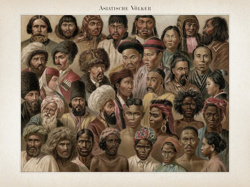 Vintage Meyers 10 Völker Asiatisch