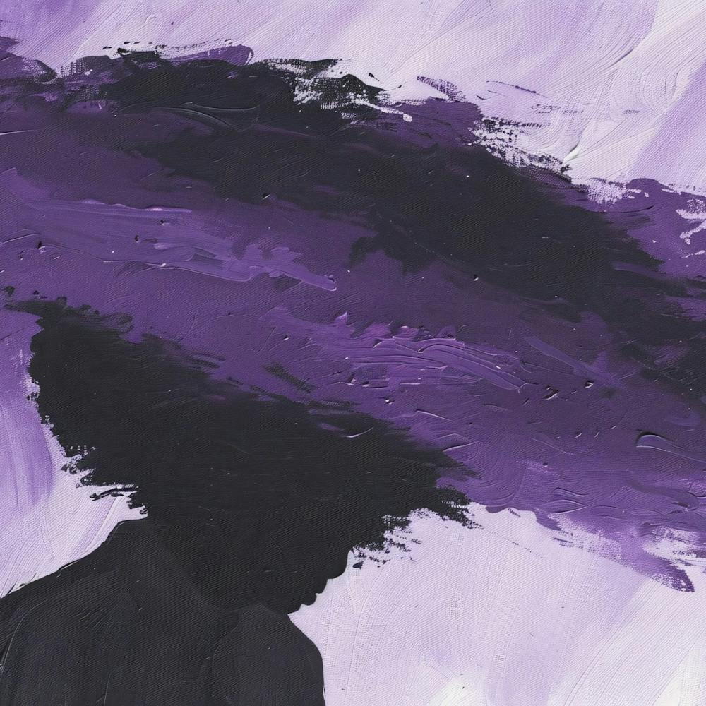 Woman With A Purple Hat