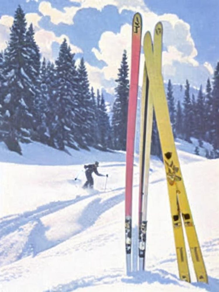 Sun Valley, Usa Glamour-Ski-Poster