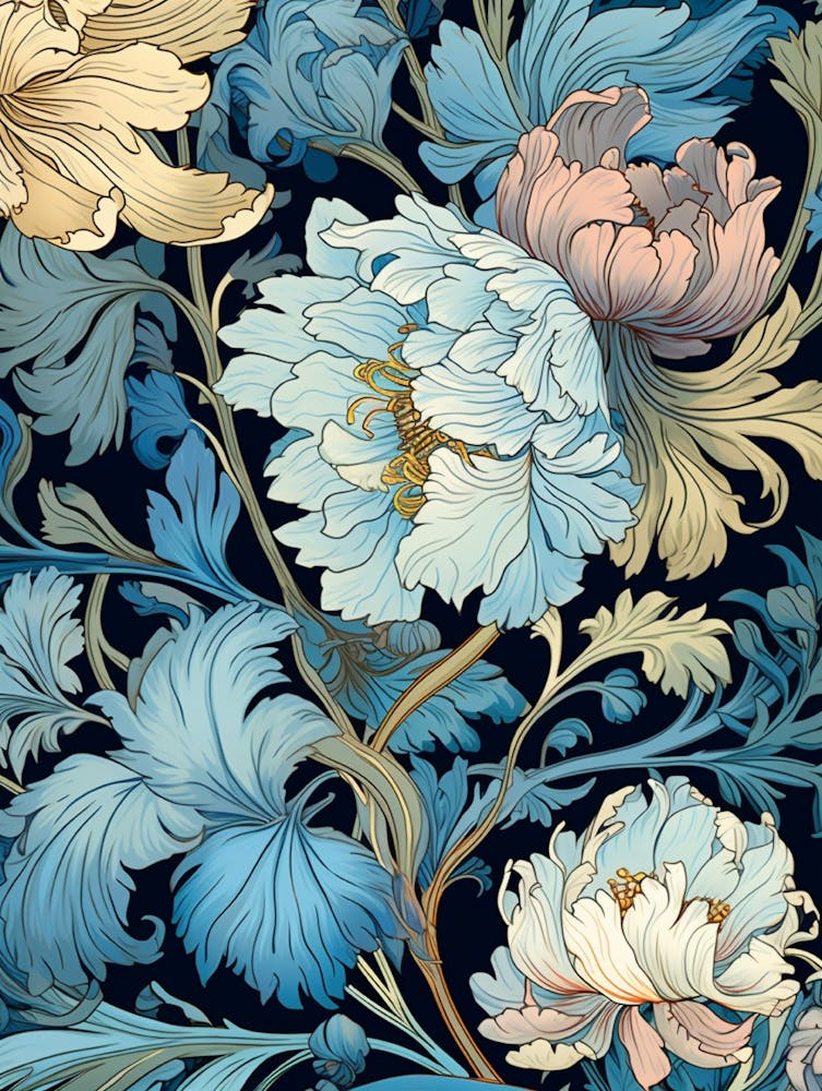 Papier Peint Avec des Fleurs