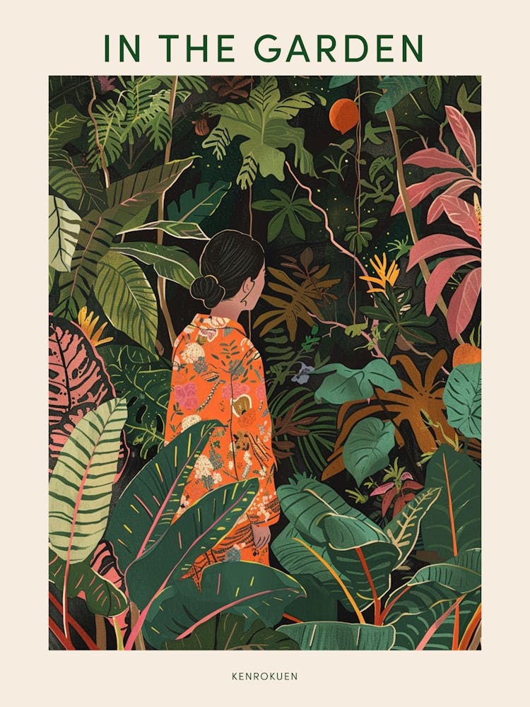 In The Garden Poster Kenrokuen Japan 4