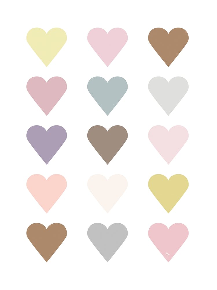 Pastel Hearts
