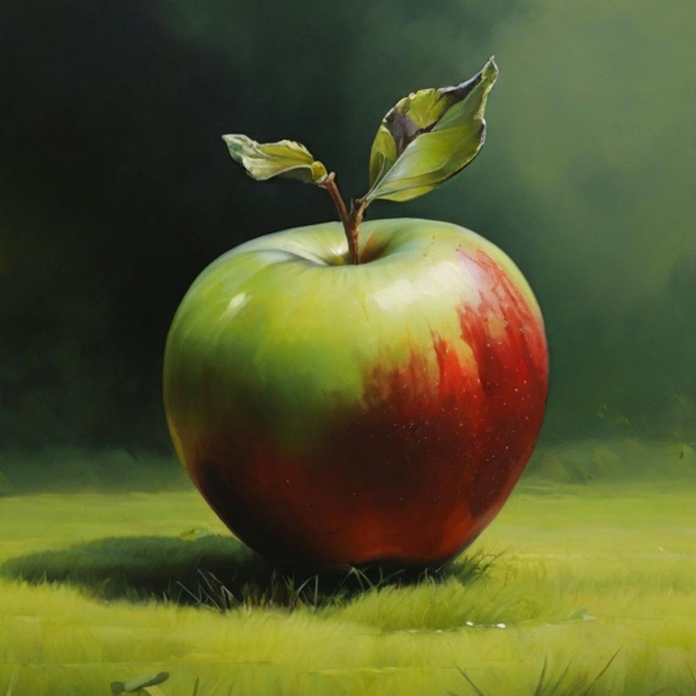 Apfel Im Gras