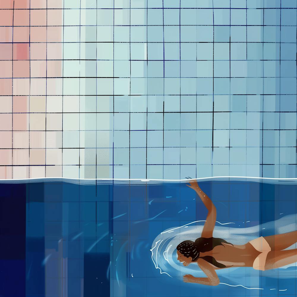 Swimming Print