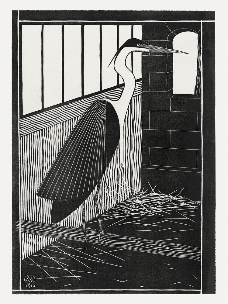 Giant Heron (1915), Samuel Jessurun