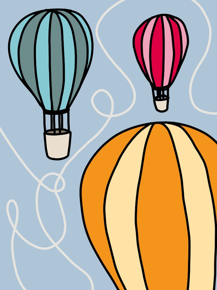Colourful Hot Air Balloons