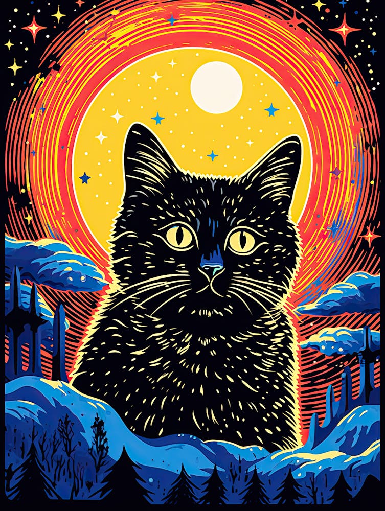 Celestial Purrchase, Psychedelic Cats series