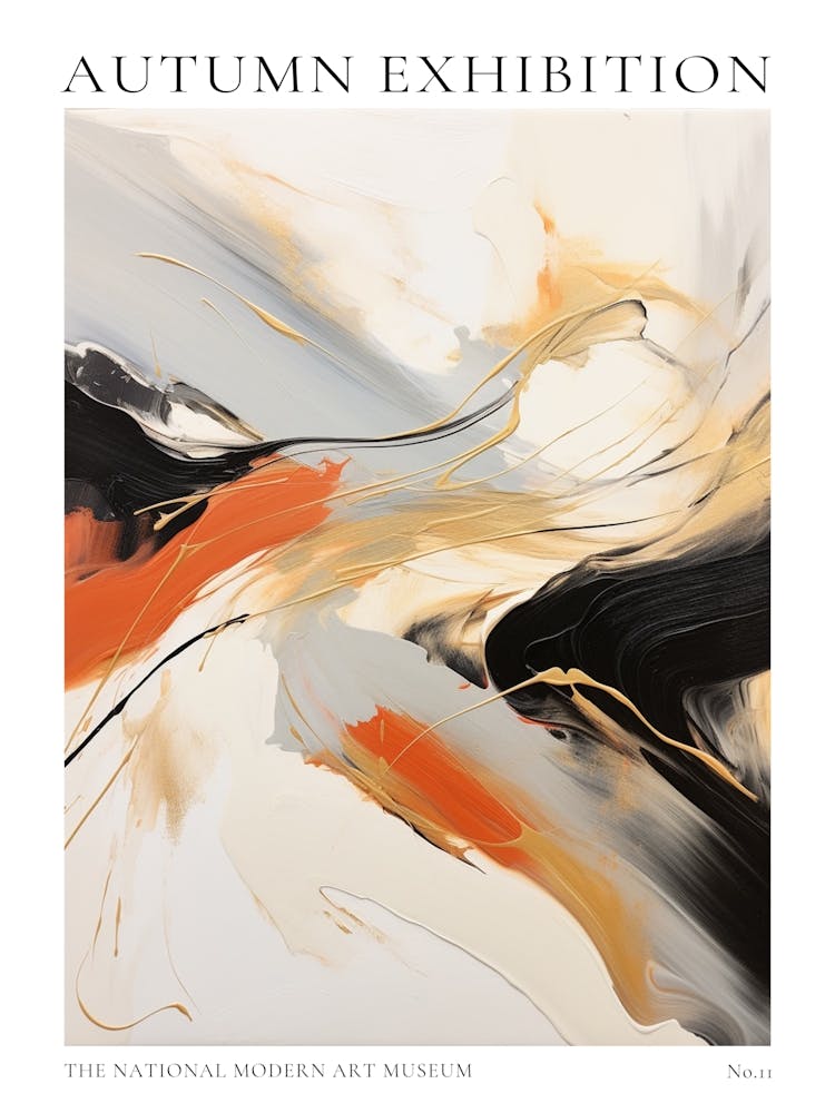 Autumn Exhibition Modern Abstract Poster 11
