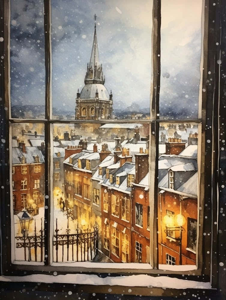 Winter Cityscape York United Kingdom 1