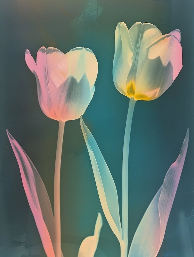 Irisierende Blume Tulpe 9