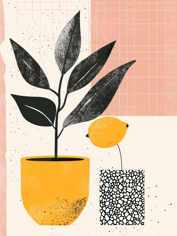 Lemon Plant Canvas Print