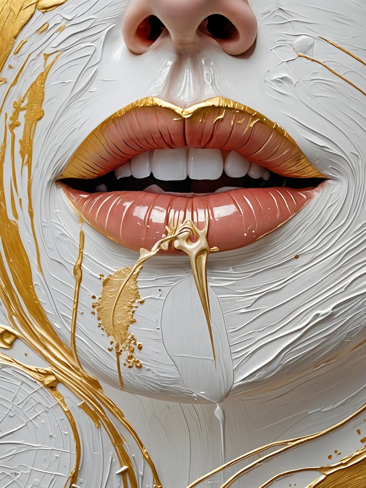 Goldlack-Lippen Nr. 1