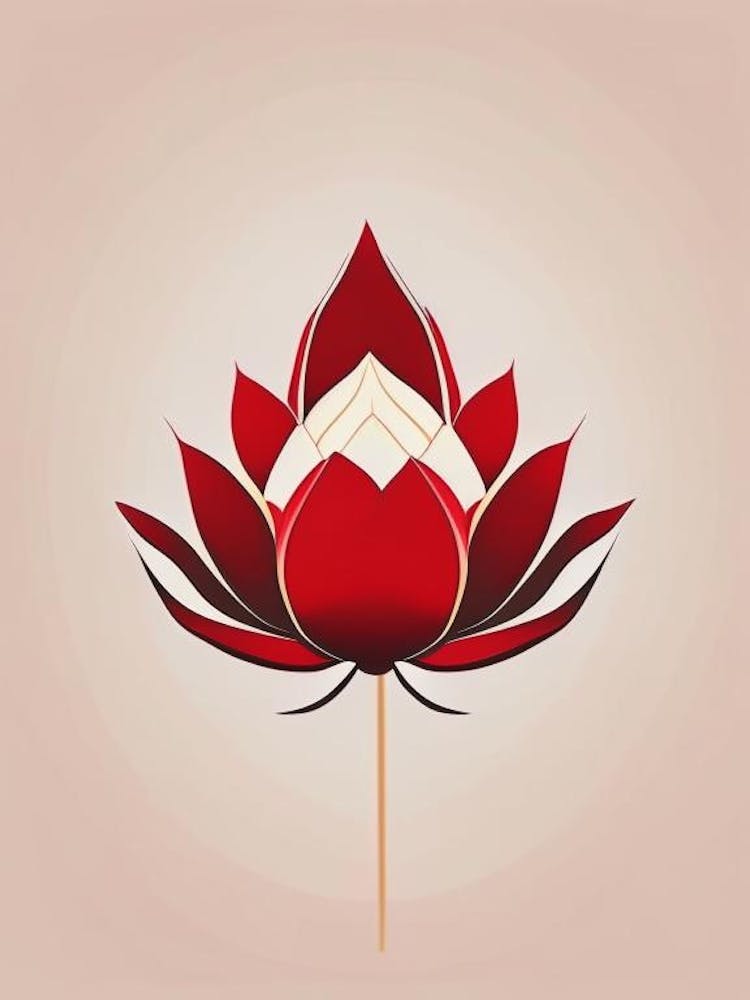 Red Lotus Retro Minimal 3