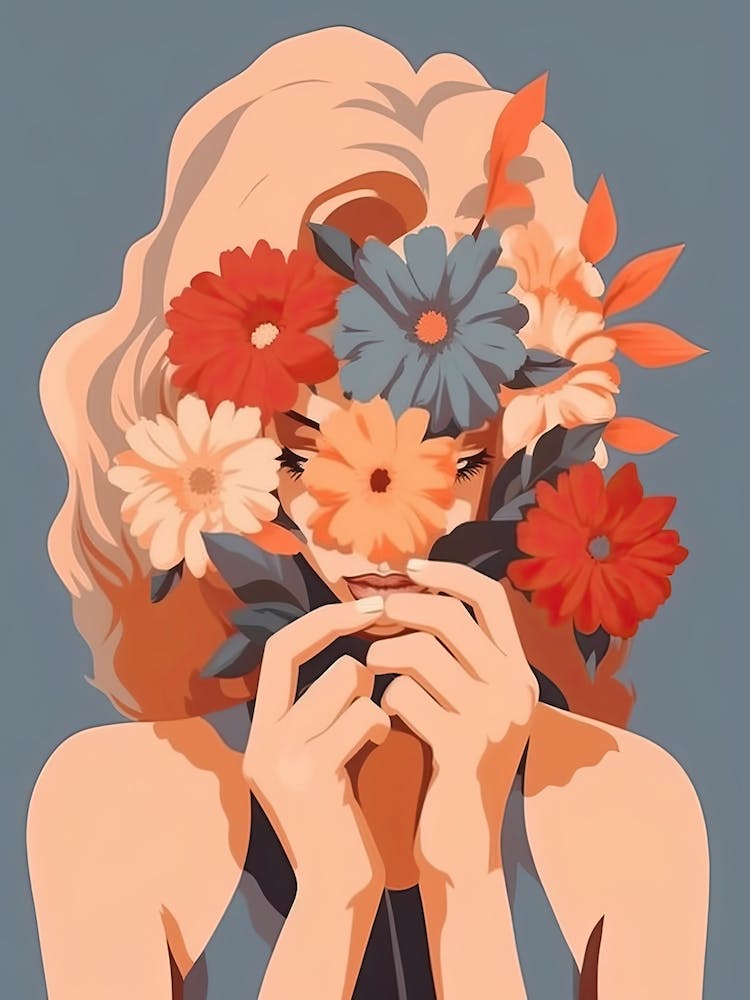 Bloom Body Woman Boho Illustration 4