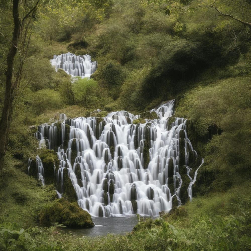 Waterfalls In The Forest