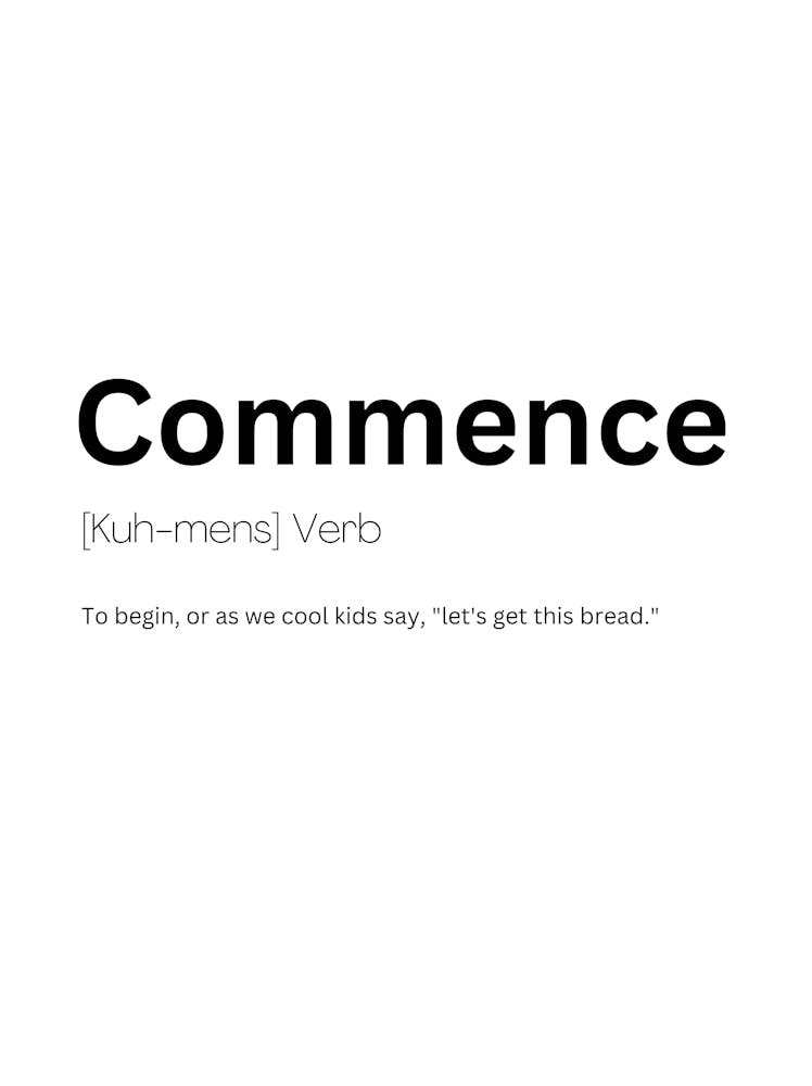 Commence Definition Meaning
