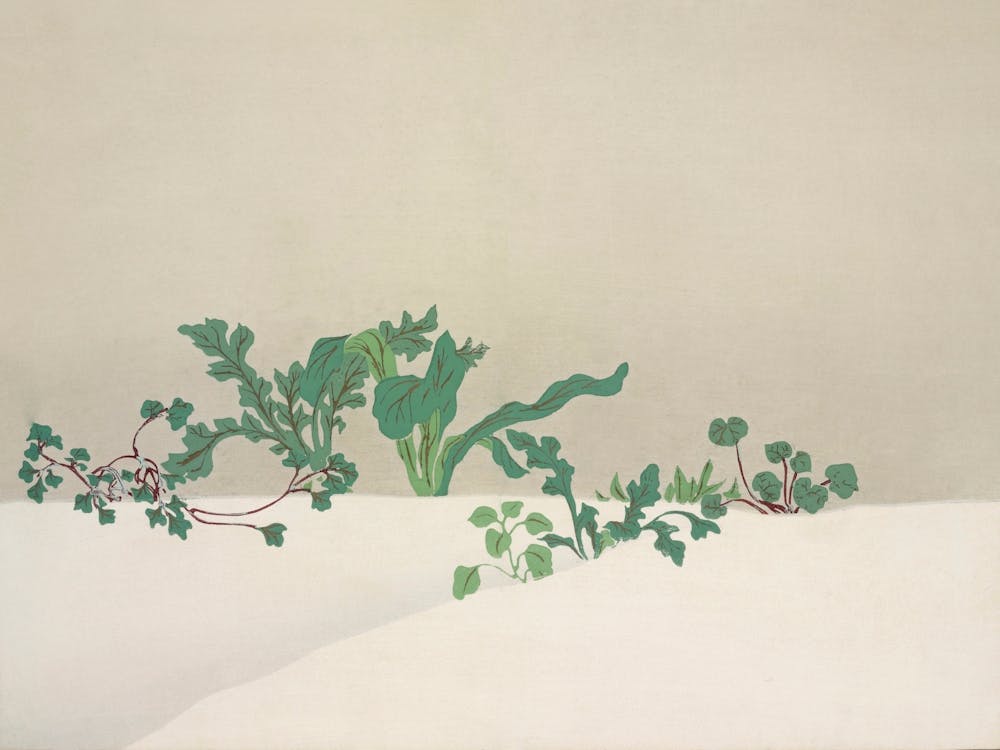 Green Plants From Momoyogusa –Flowers Of A Hundred Generations (1909), Kamisaka Sekka