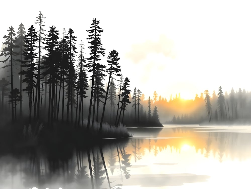Sunrise By The Lake