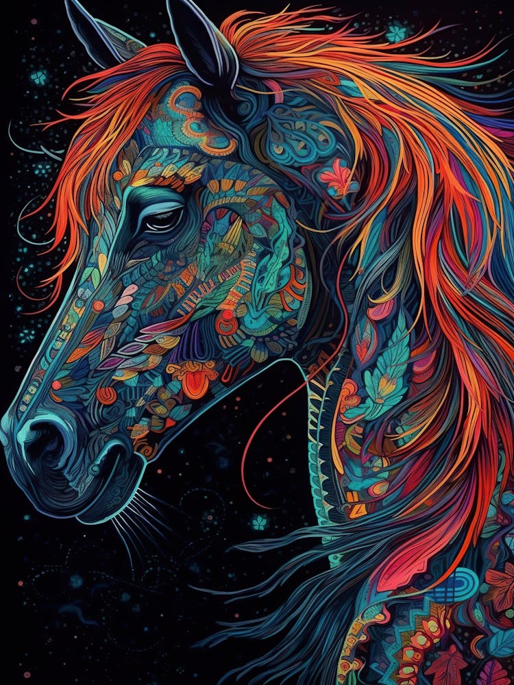 Colorful Horse 7