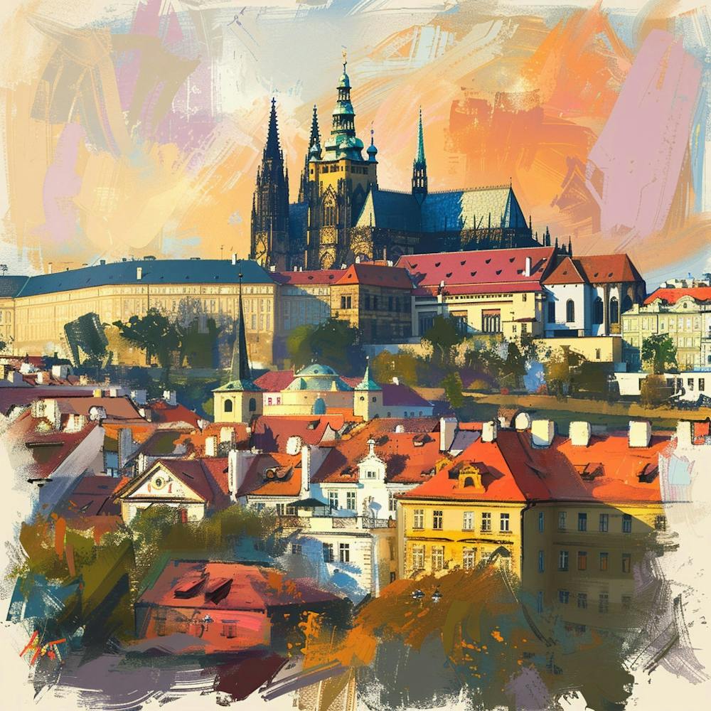 A Prague Castle In Prague Expressive Strokes Ill 1720028675 1