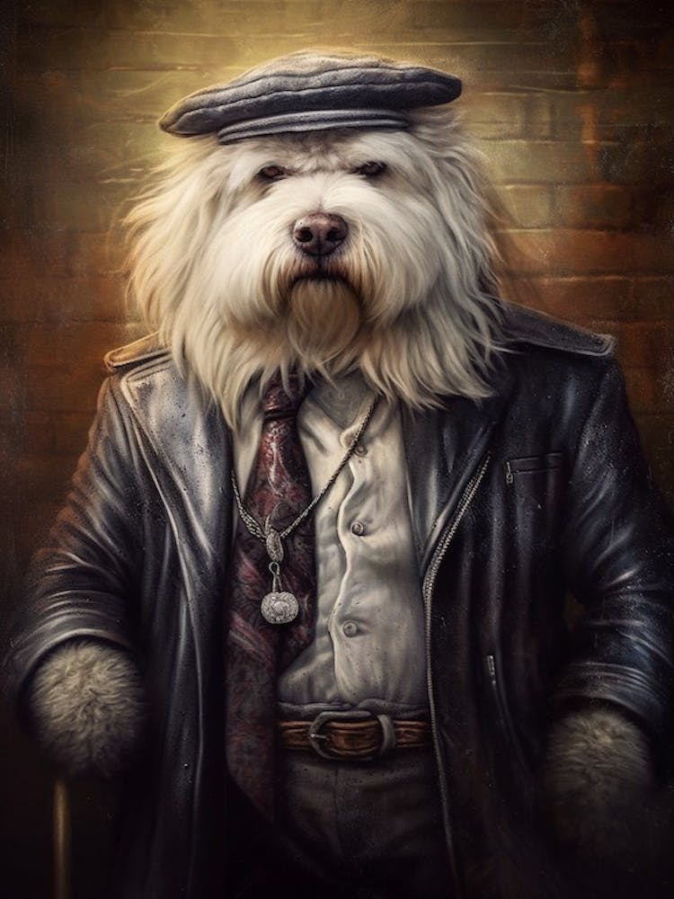 Gangster Dog Old English Sheepdog