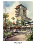 Anaheim Watercolor 1 Travel Poster