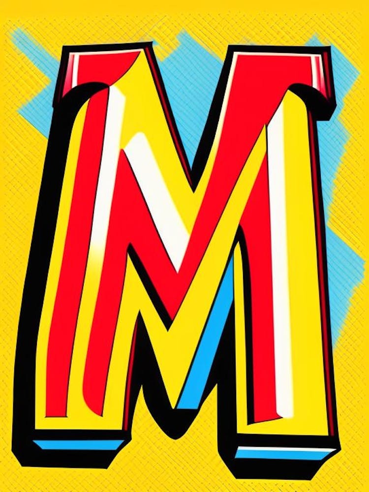 M   Mango, Letter, Alphabet Comic